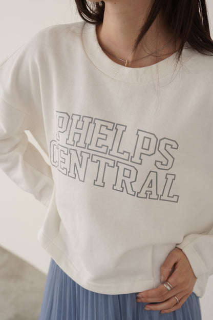 コクーンシルエットロゴスウェット　35345