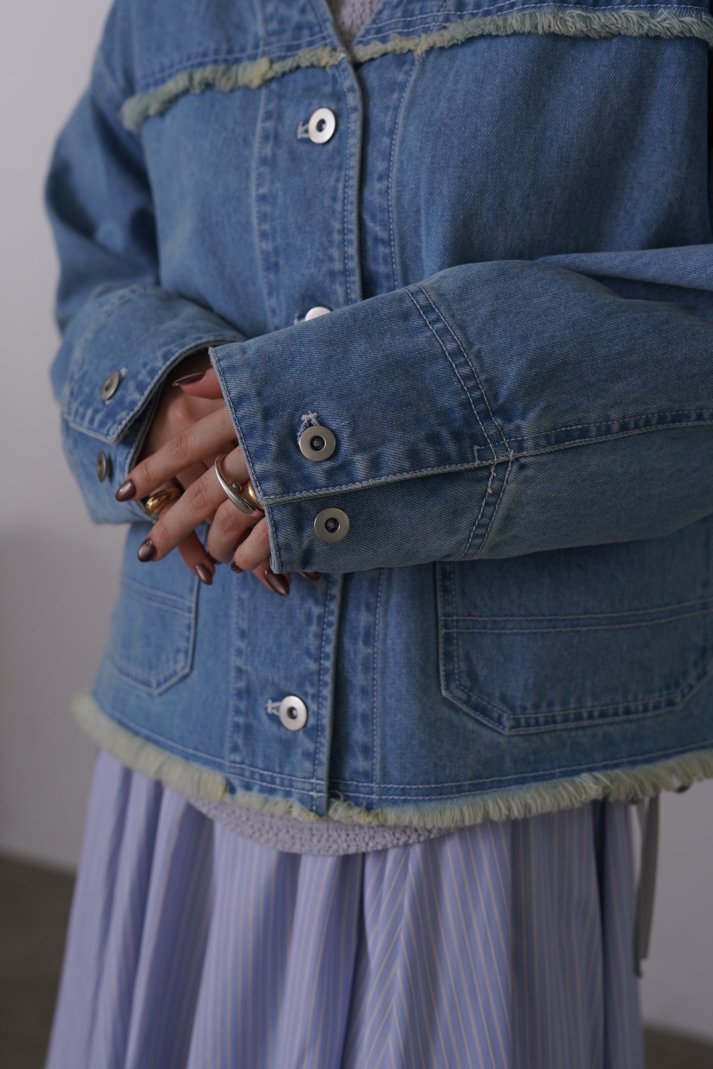 VカラーデニムJK　15952