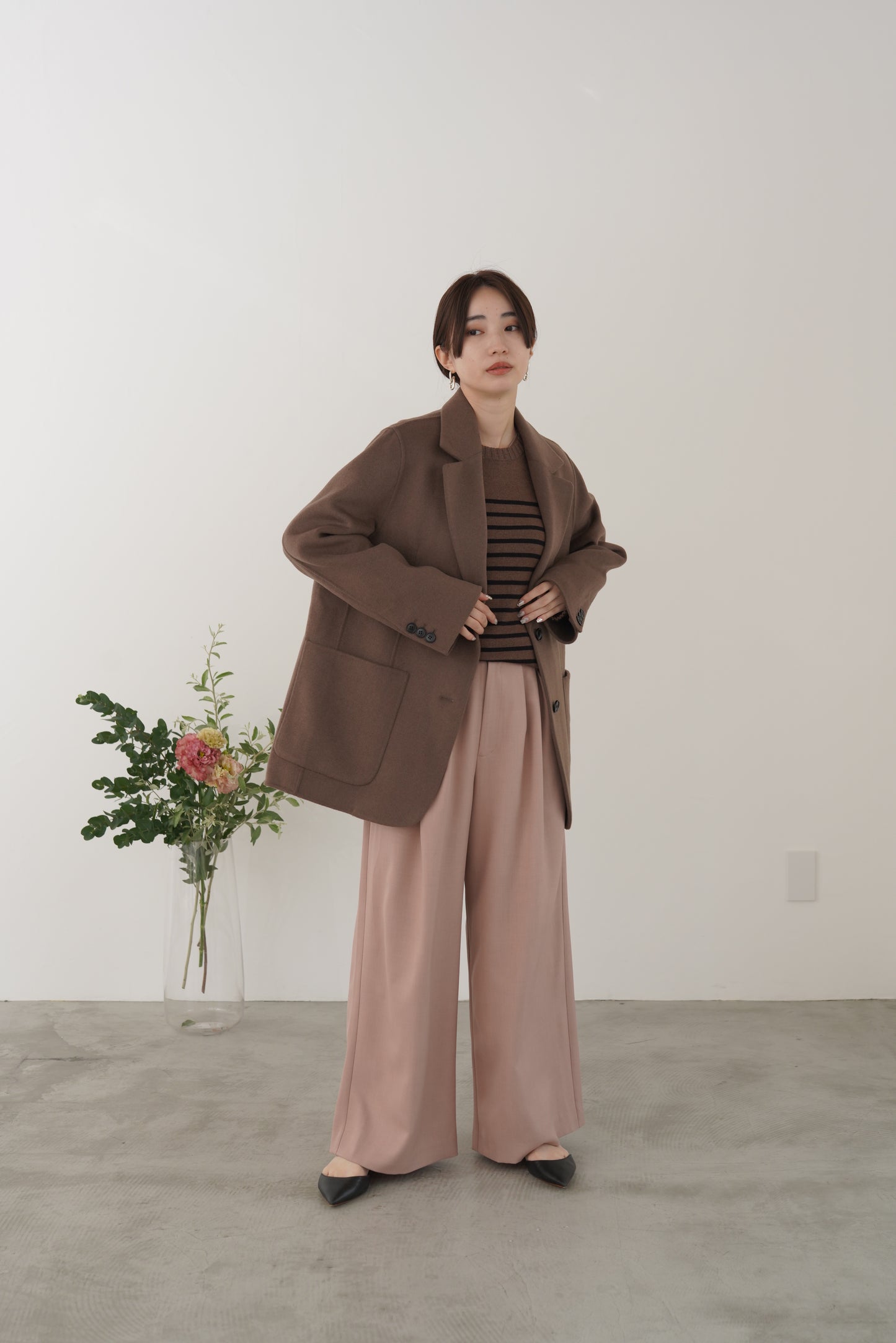 ボーダーニットP/O　35549