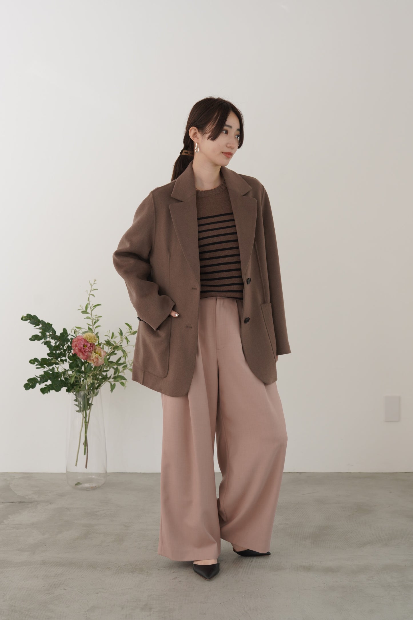 ボーダーニットP/O　35549