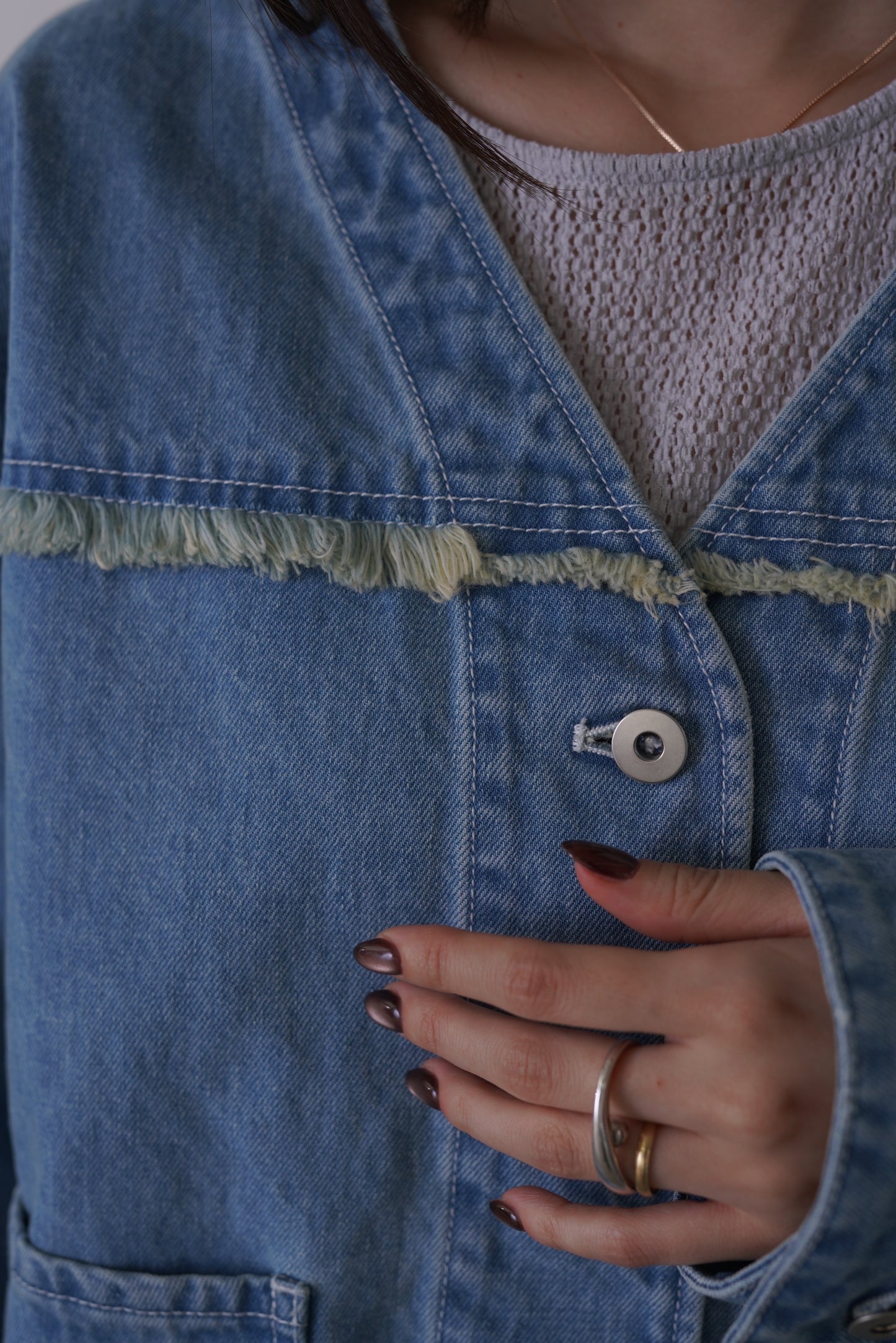 VカラーデニムJK　15952