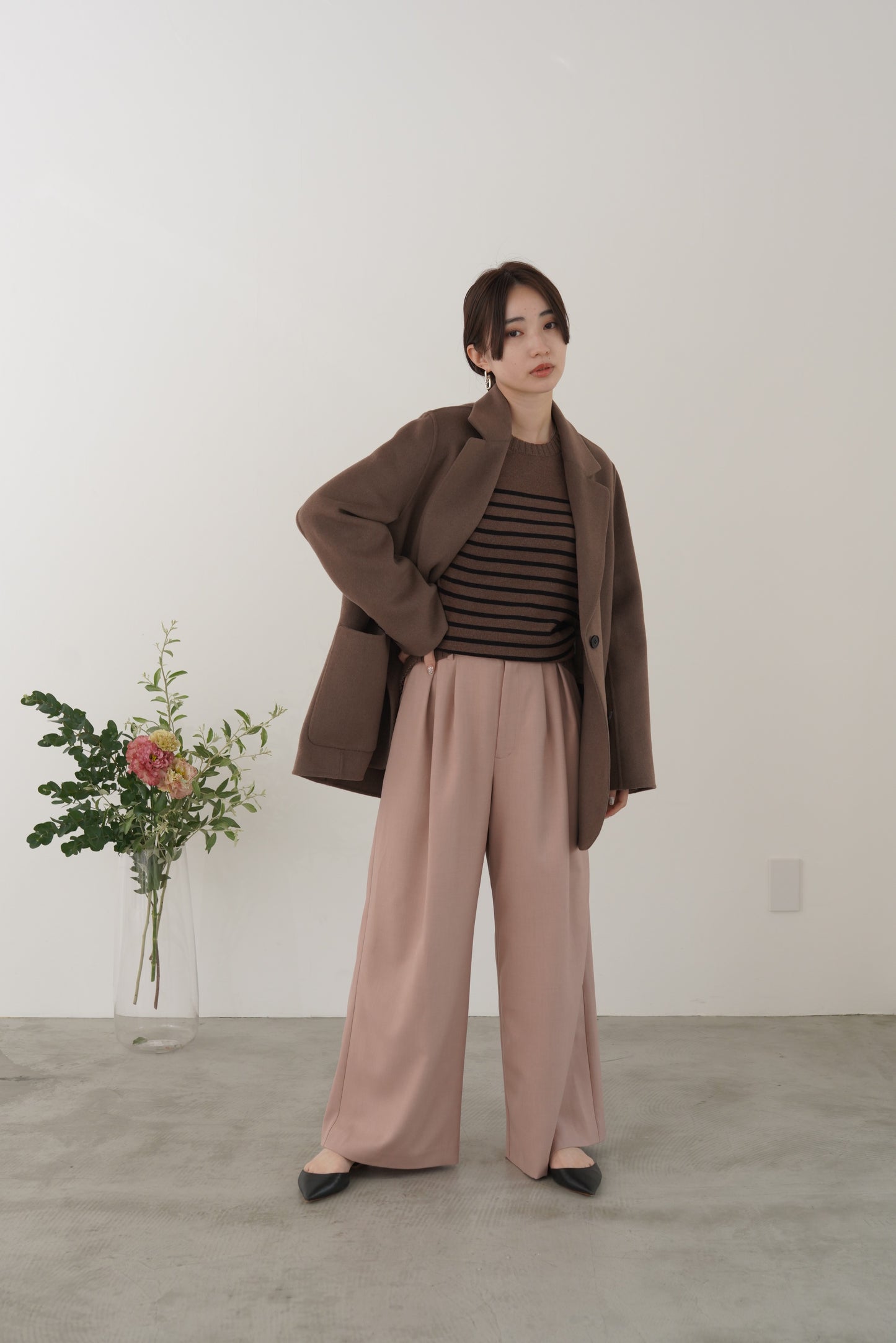 ボーダーニットP/O　35549