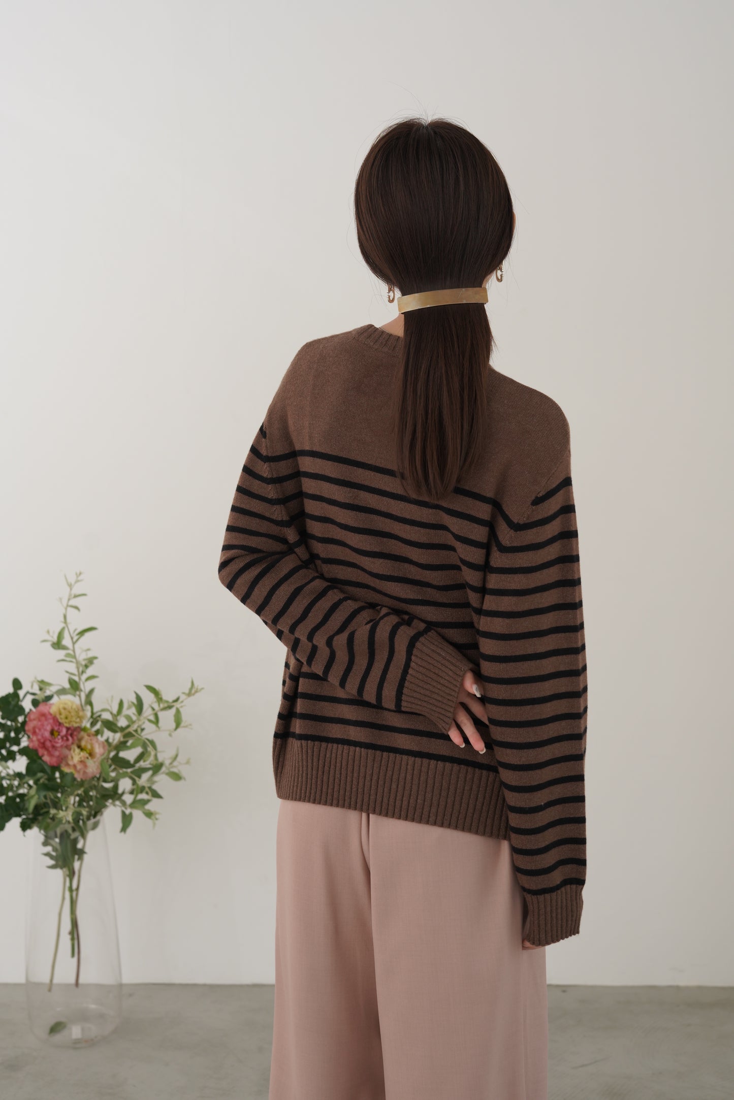 ボーダーニットP/O　35549