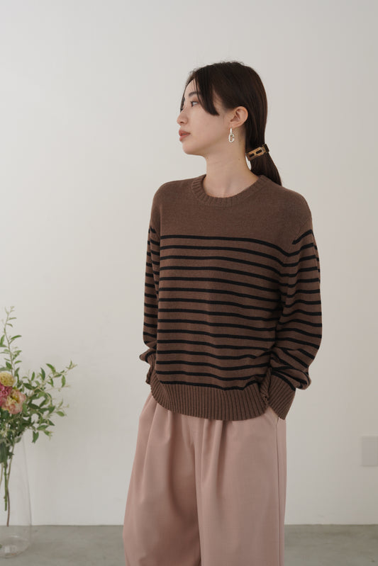 ボーダーニットP/O　35549