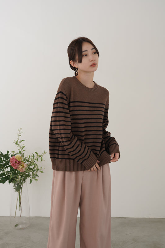 ボーダーニットP/O　35549