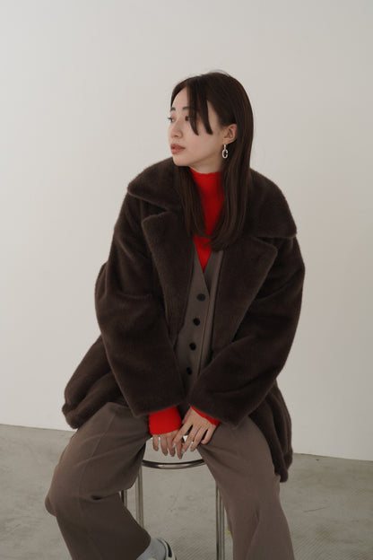 ドットボタンスリーブニット　35552