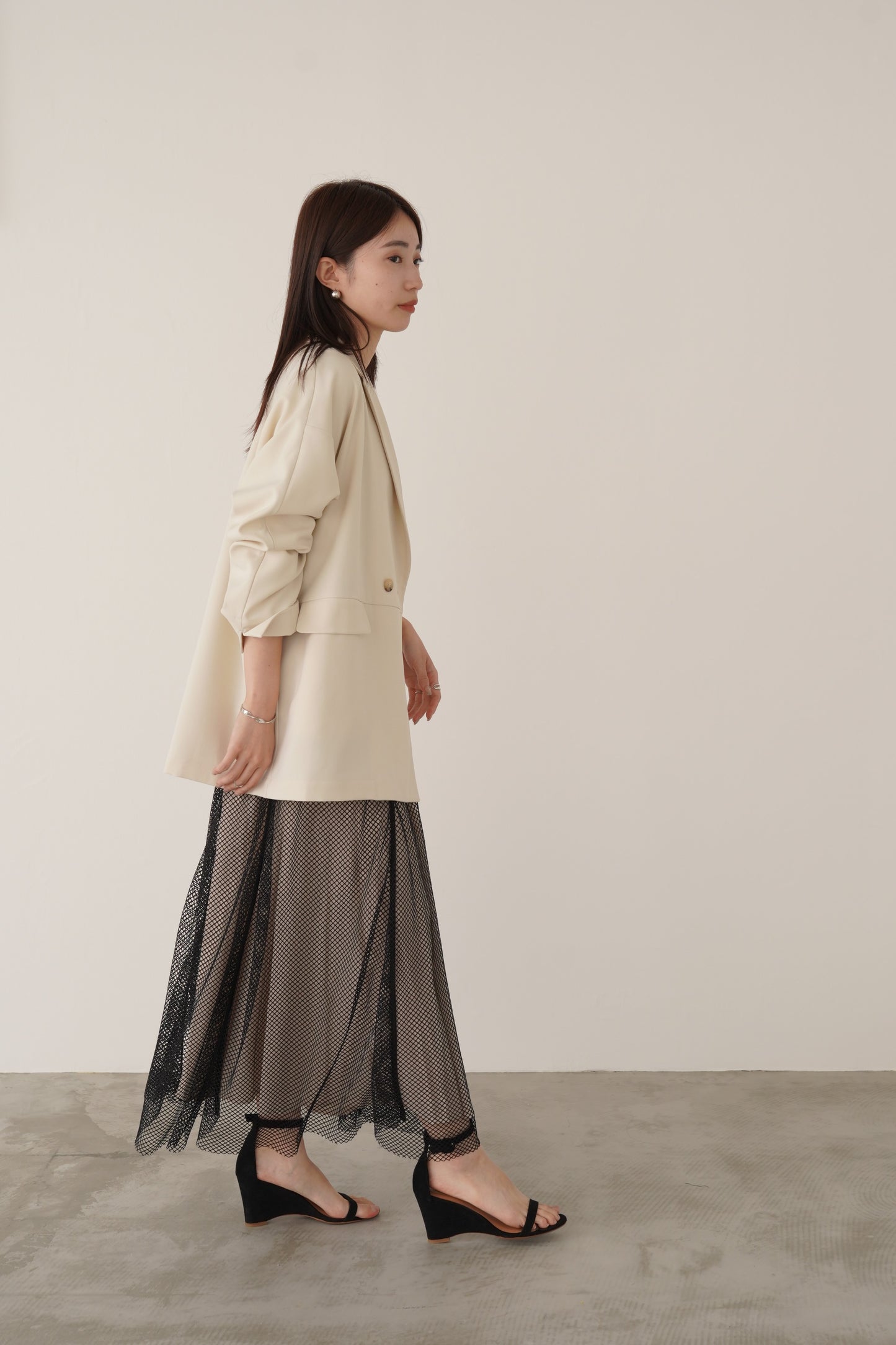 メッシュレーススカート　23037