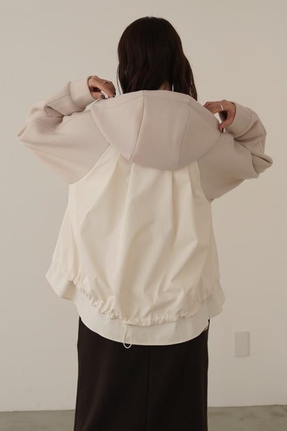 ボンディング切替オーバーサイズフーディー　15824