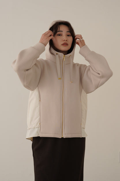 ボンディング切替オーバーサイズフーディー　15824