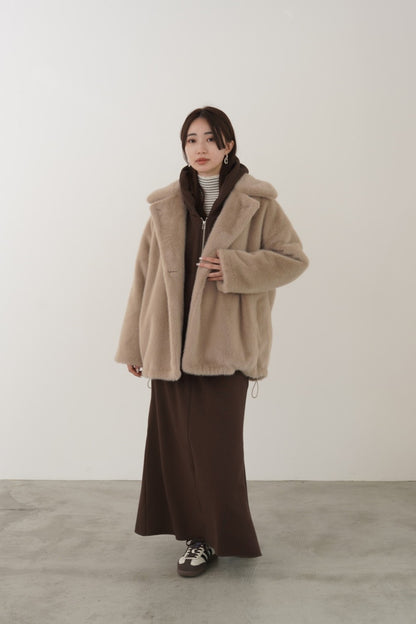 ドットボタンスリーブニット　35552