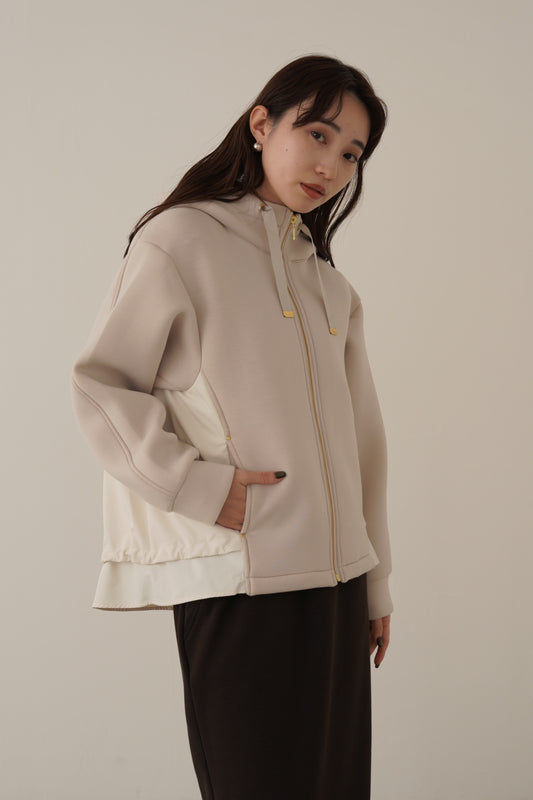 ボンディング切替オーバーサイズフーディー　15824