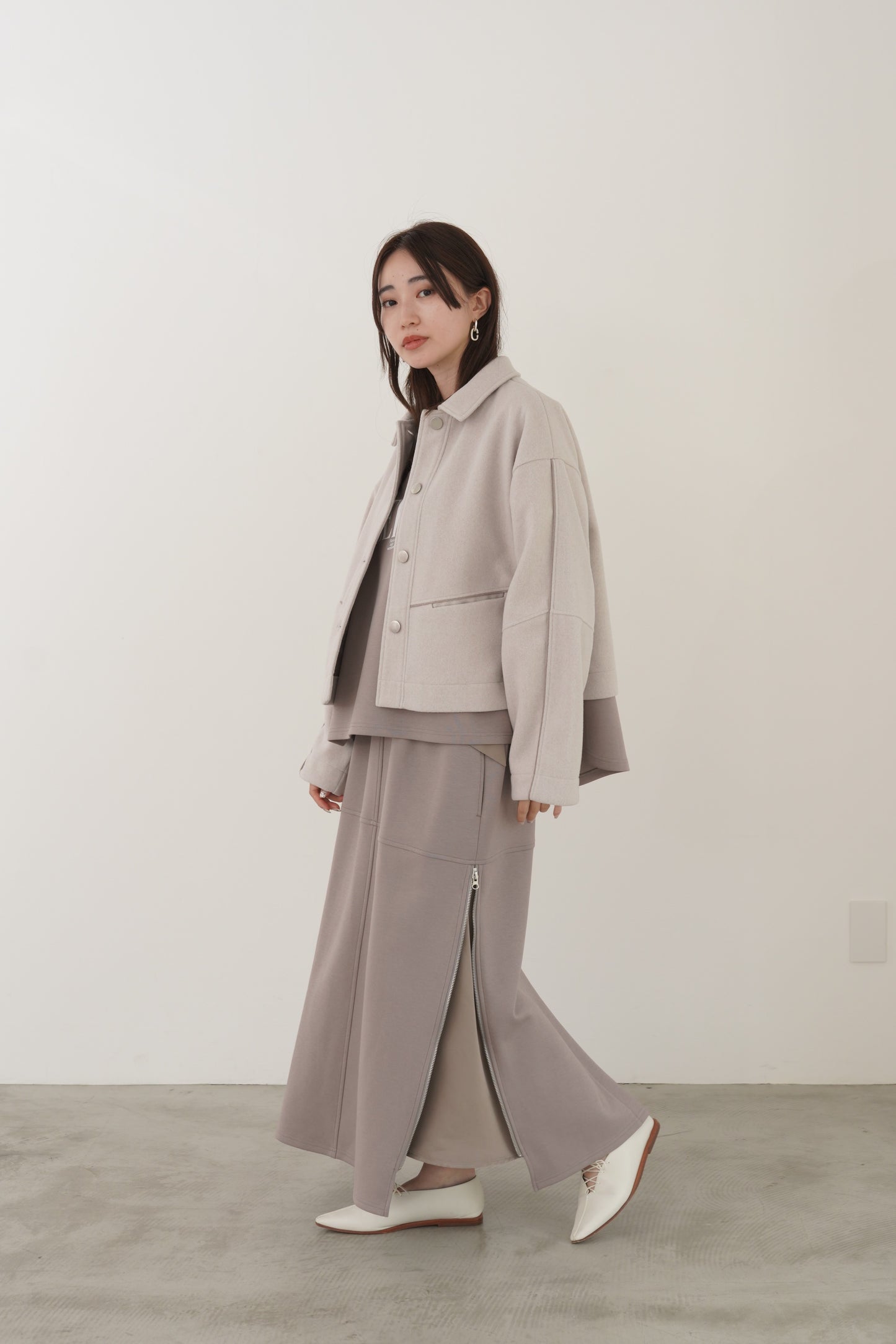 ツイルドッキングニットスカート　23166