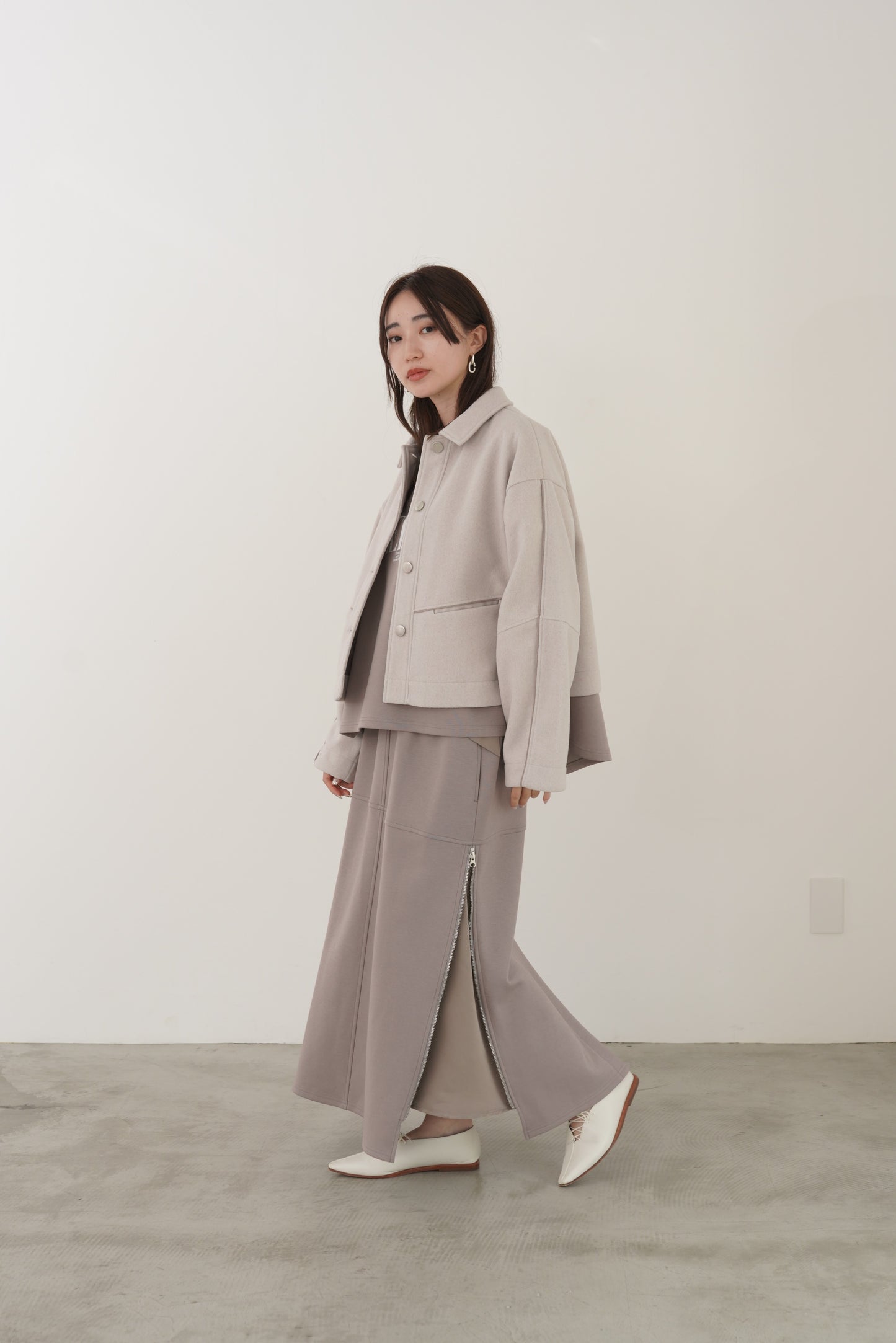 ウールレットコンパクトブルゾン　15928