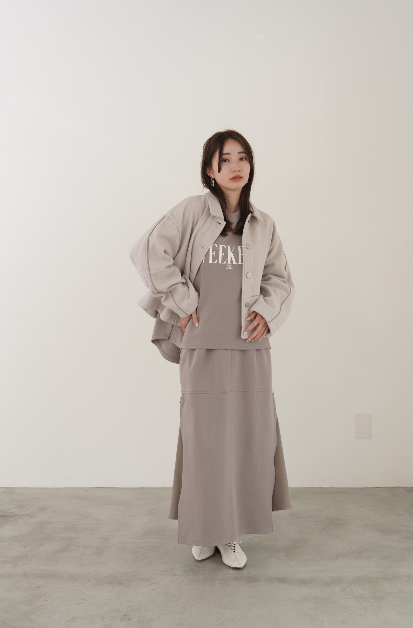 ウールレットコンパクトブルゾン　15928