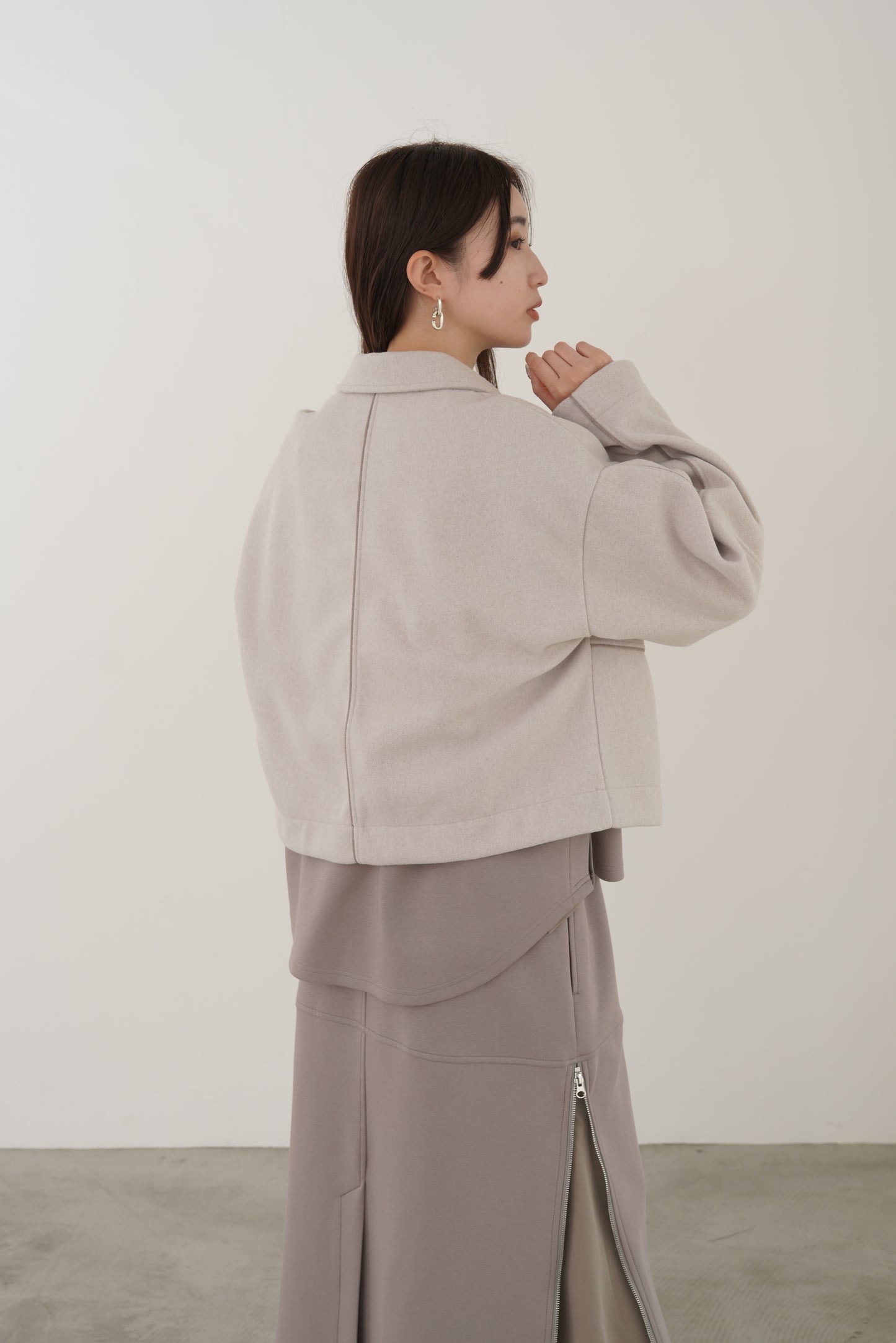 ウールレットコンパクトブルゾン　15928