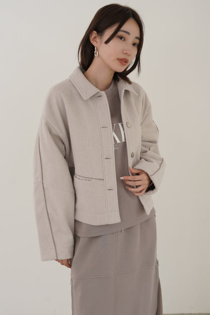 ウールレットコンパクトブルゾン　15928