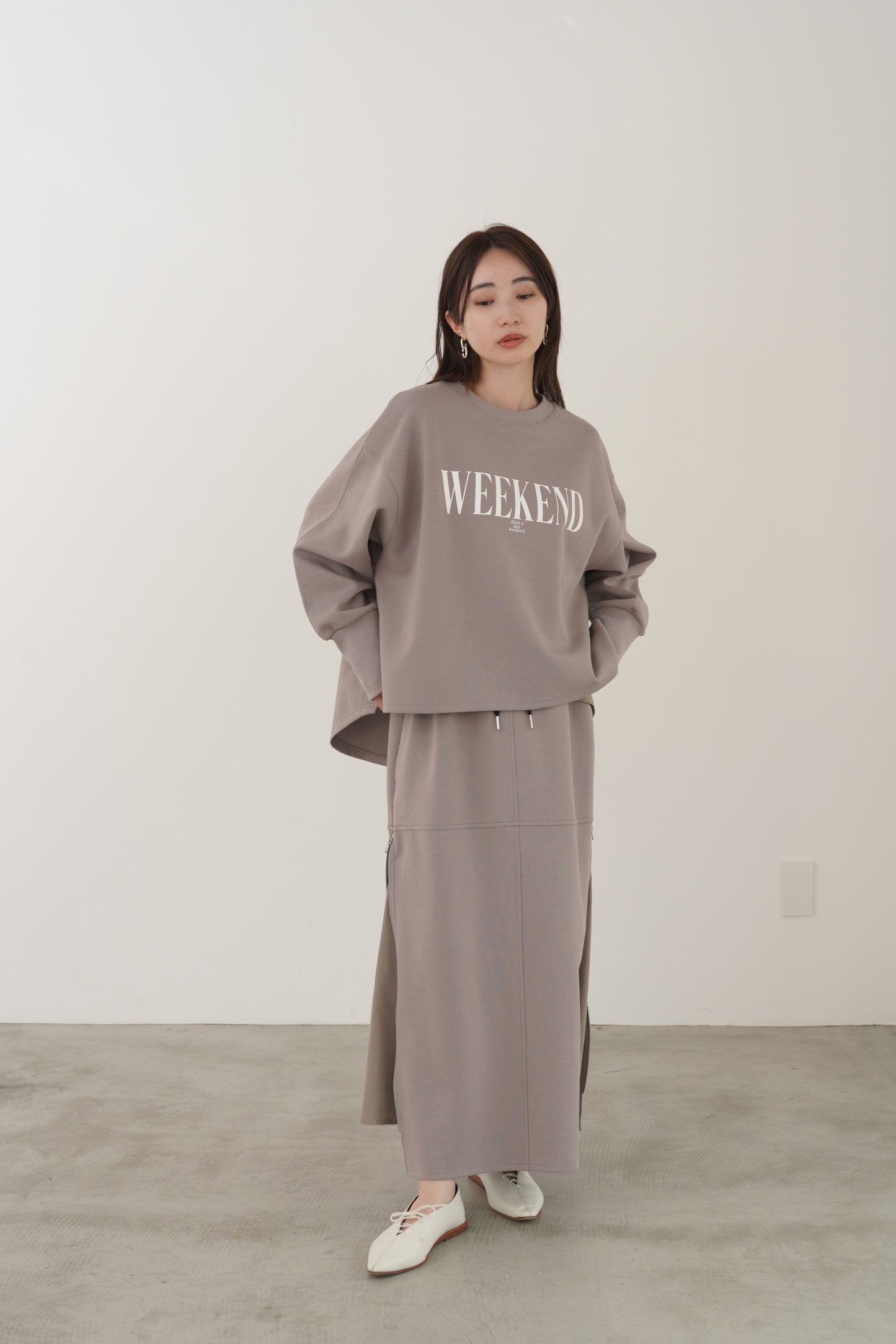 WEEKENDダンボールニットP/O　35547