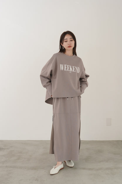 WEEKENDダンボールニットP/O　35547