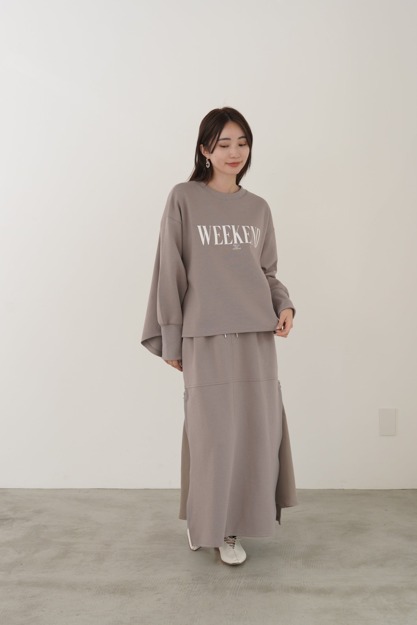 WEEKENDダンボールニットP/O　35547