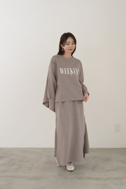 WEEKENDダンボールニットP/O　35547