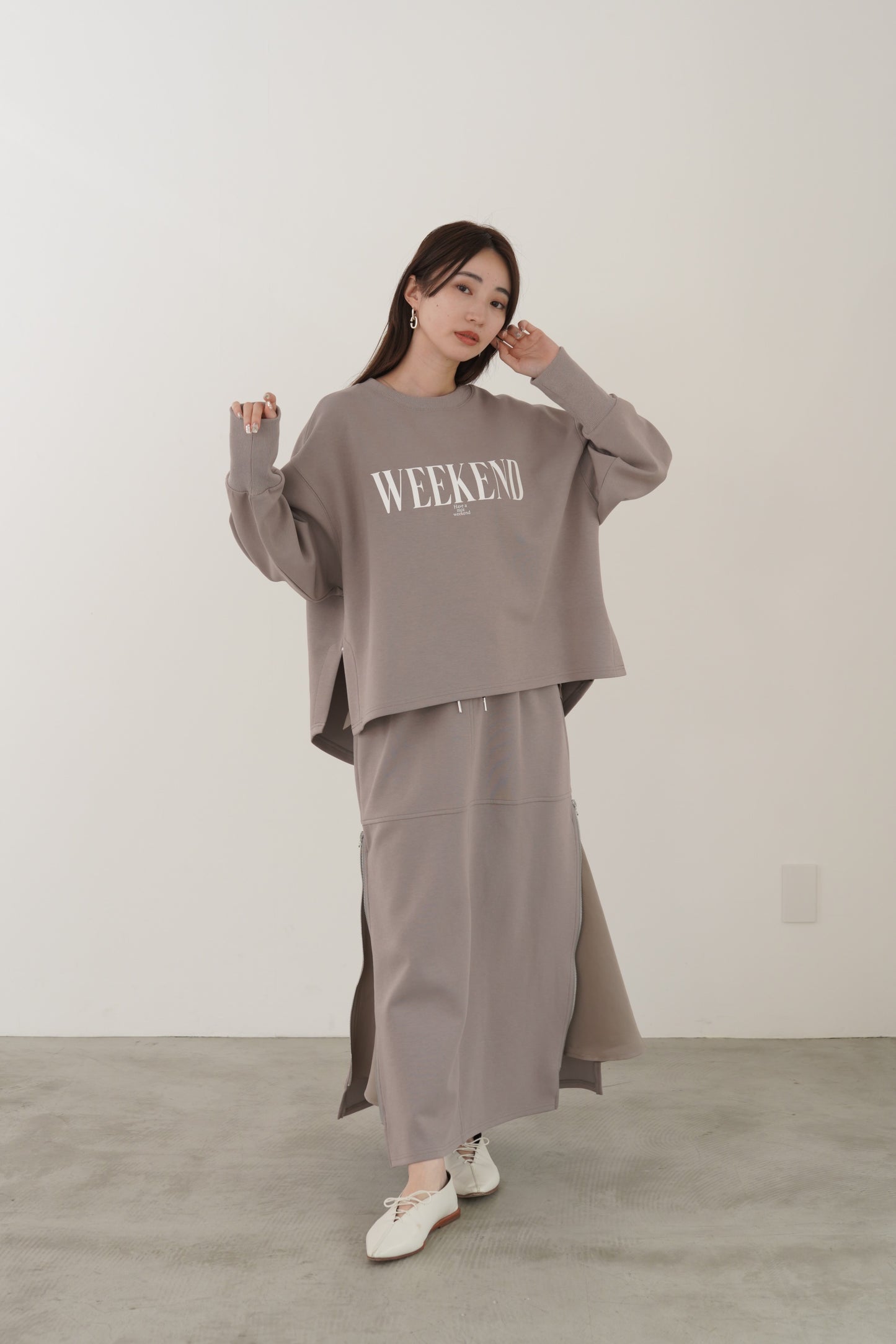 ツイルドッキングニットスカート　23166