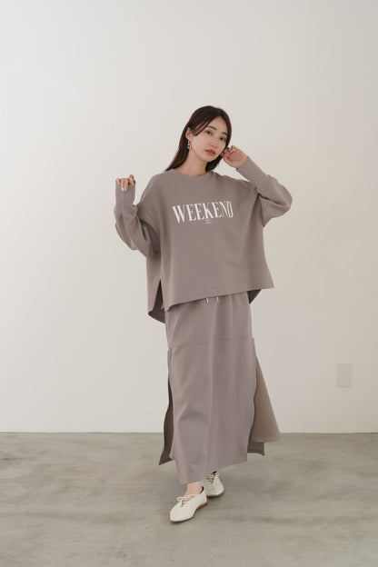 WEEKENDダンボールニットP/O　35547