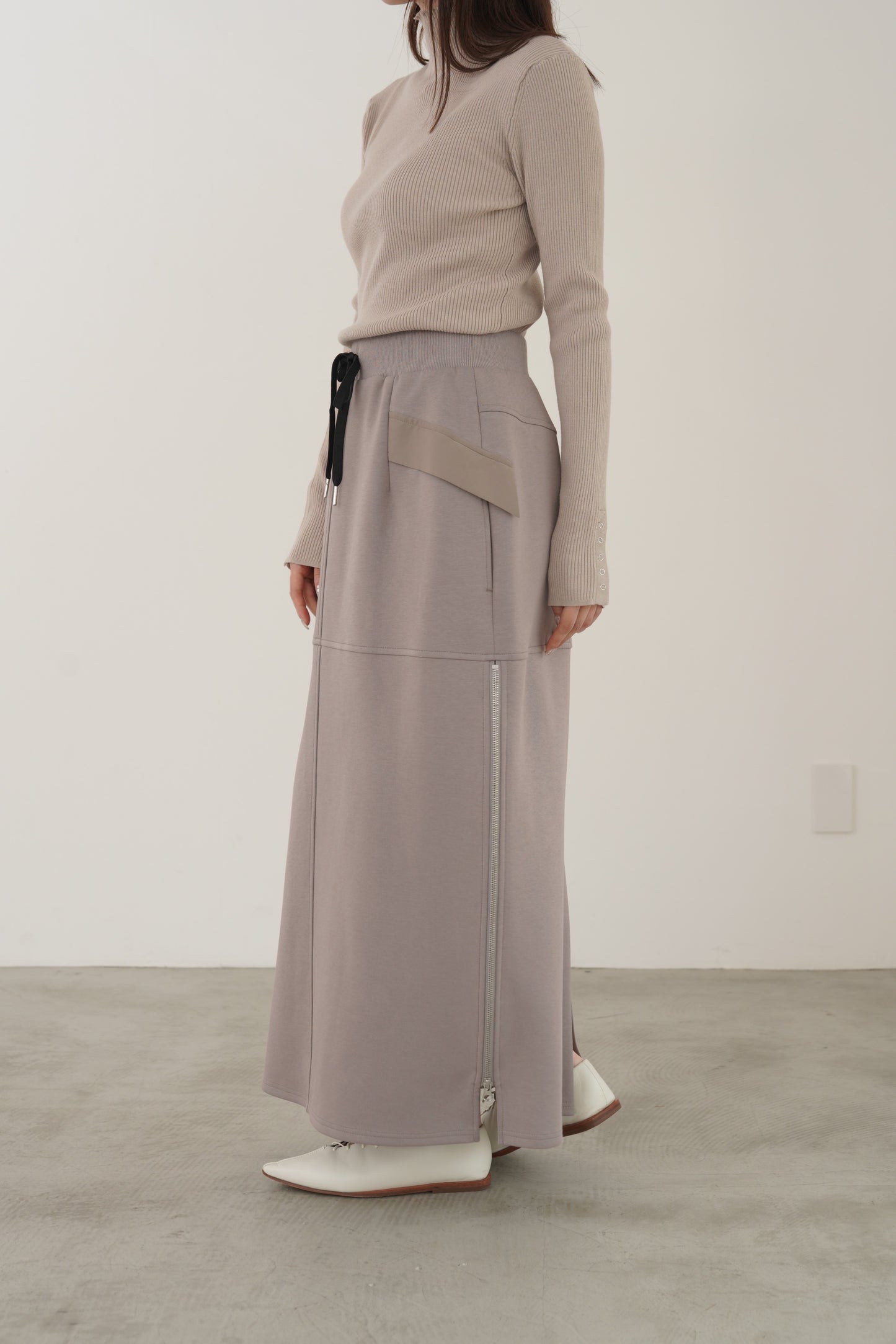 ツイルドッキングニットスカート　23166