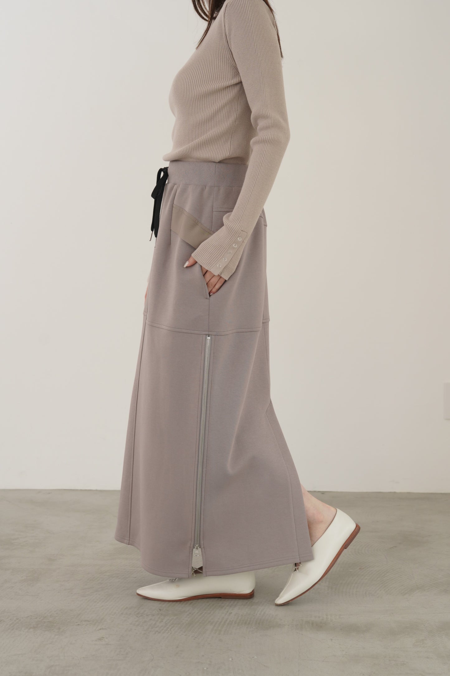 ツイルドッキングニットスカート　23166