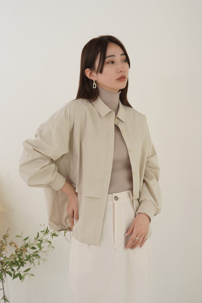 ドットボタンスリーブニット　35552