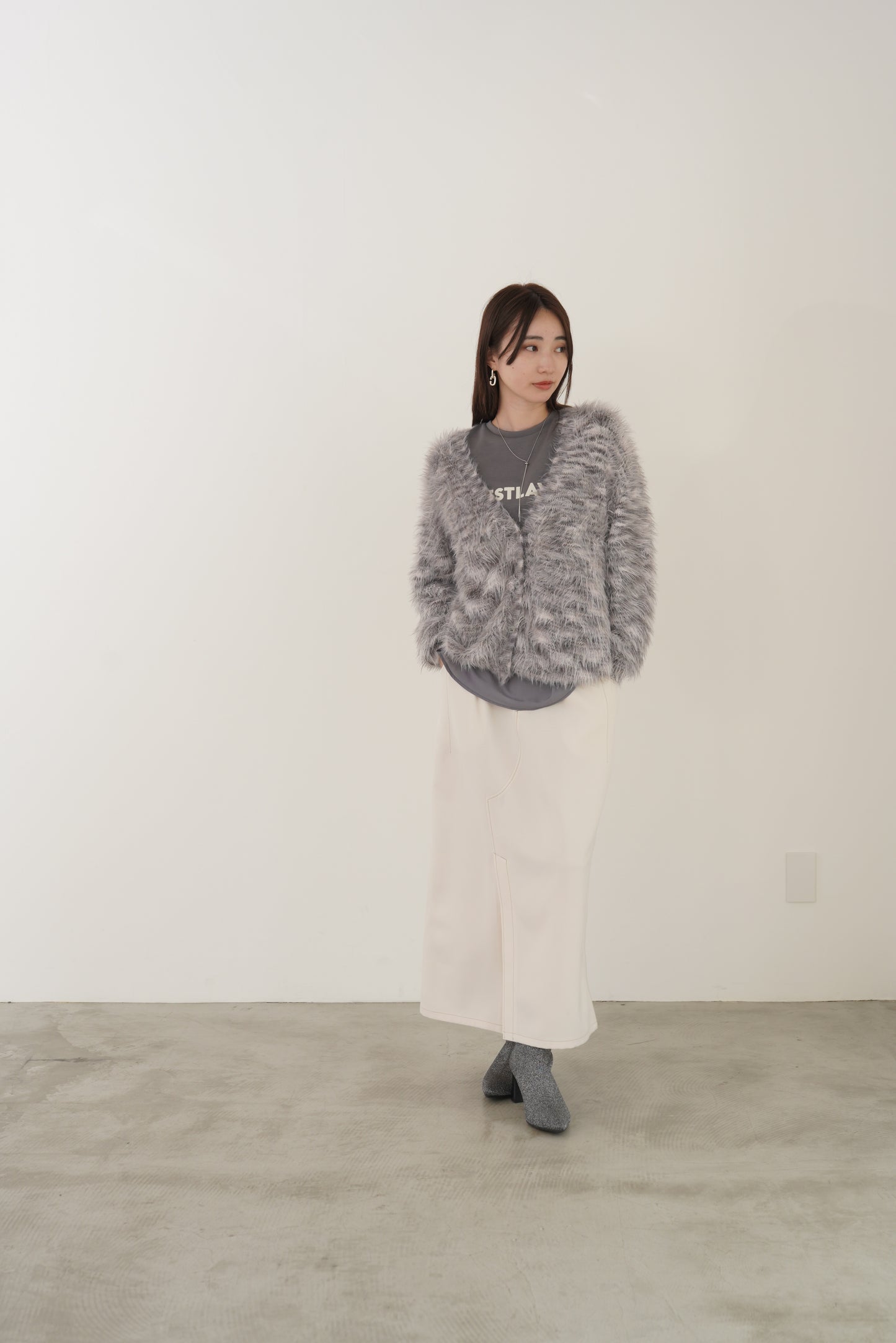 サテンドッキングL/Sカットソー　35542