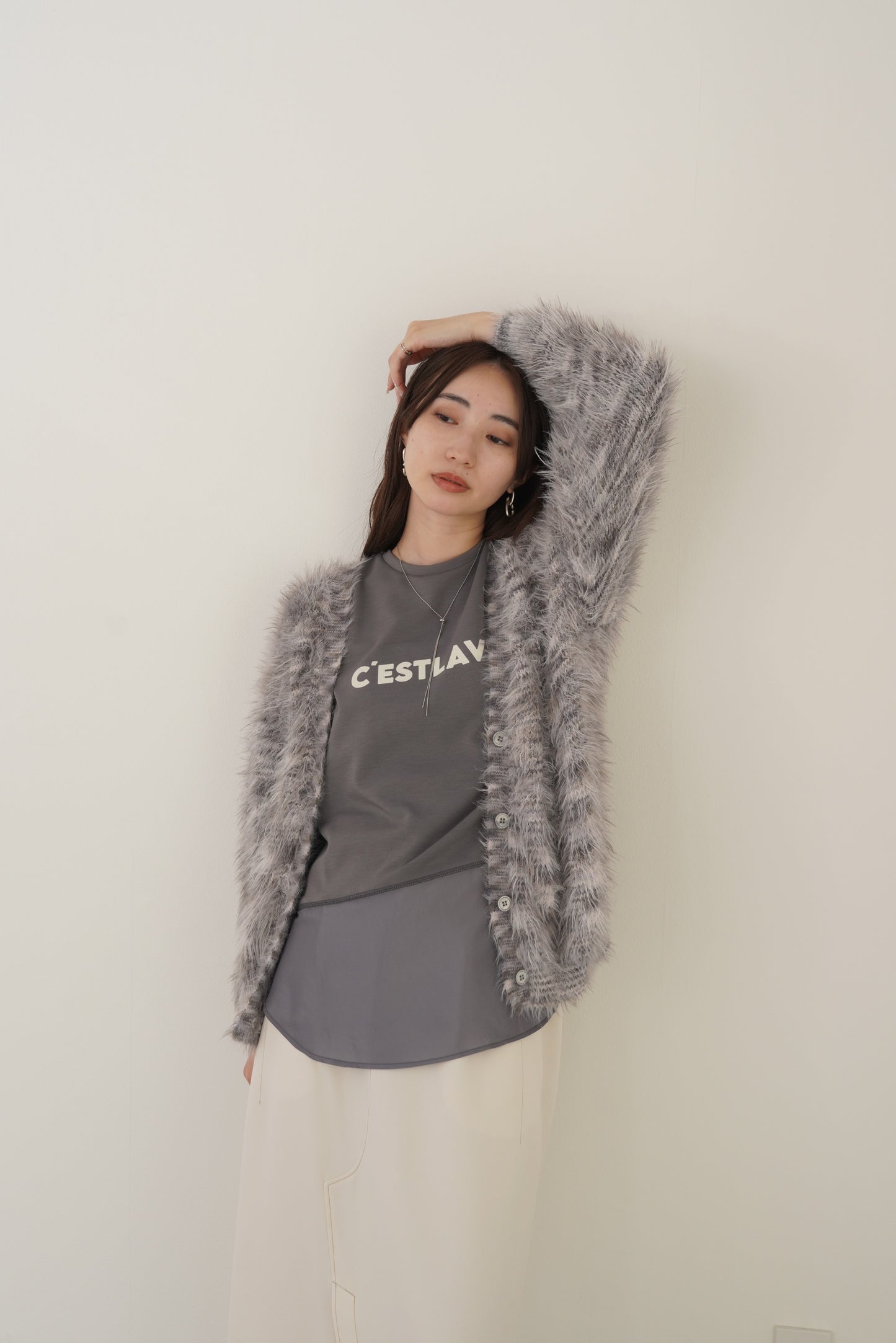 サテンドッキングL/Sカットソー　35542