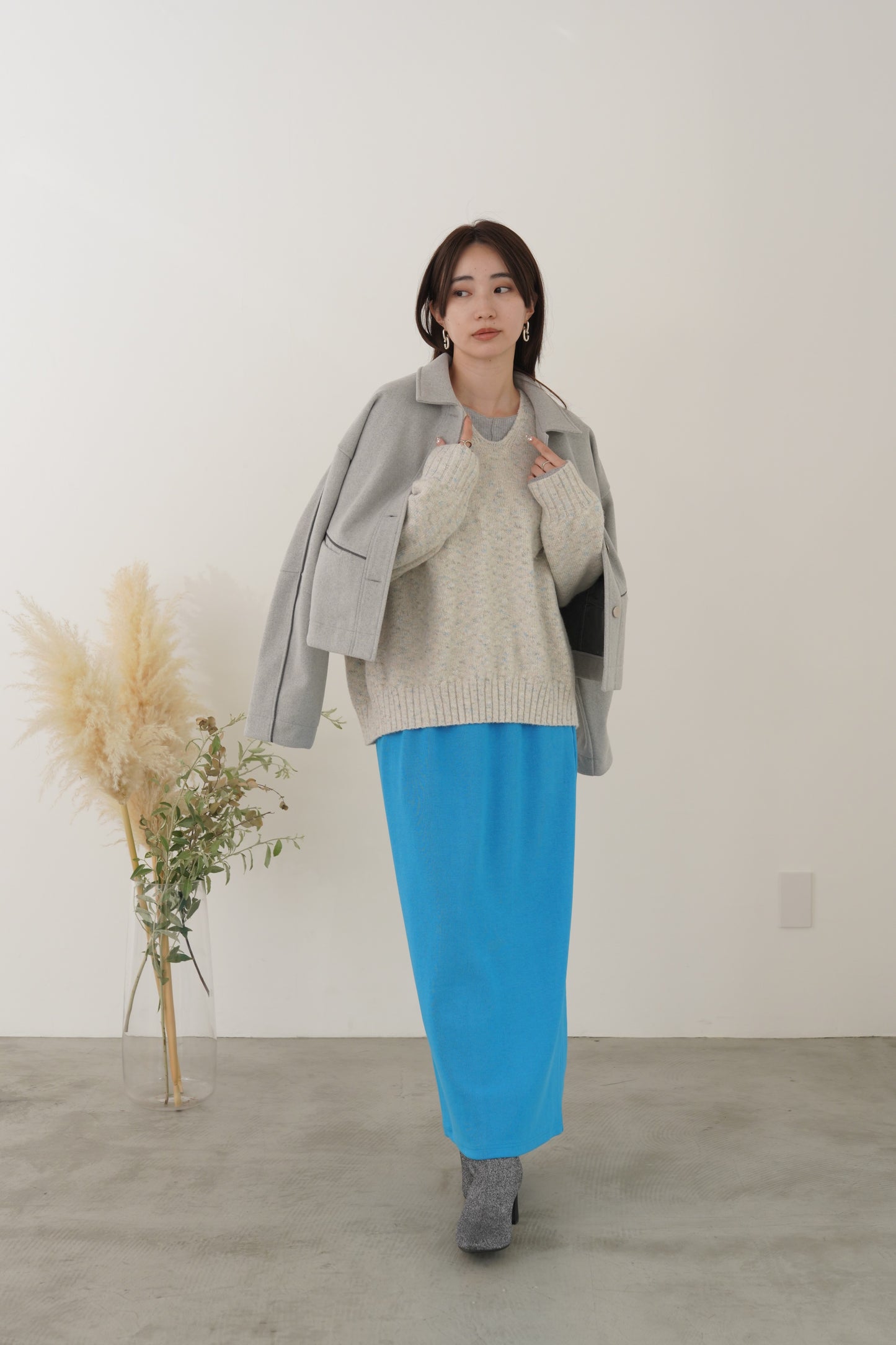 ウールレットコンパクトブルゾン　15928