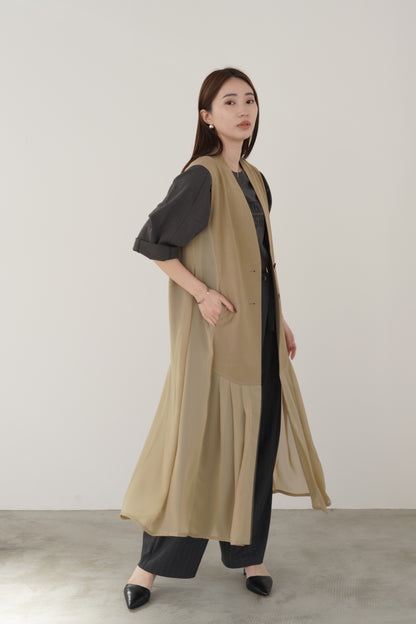 タックシフォンロングジレ　15793
