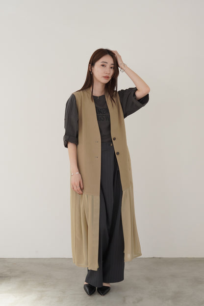 タックシフォンロングジレ　15793