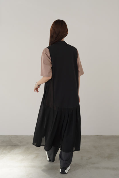 タックシフォンロングジレ　15793
