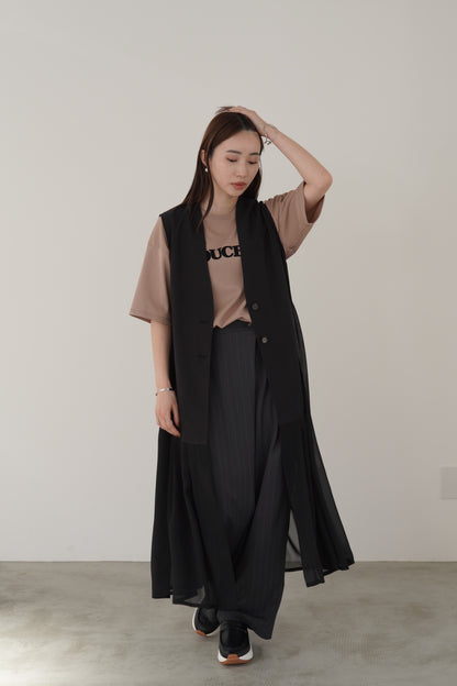 タックシフォンロングジレ　15793