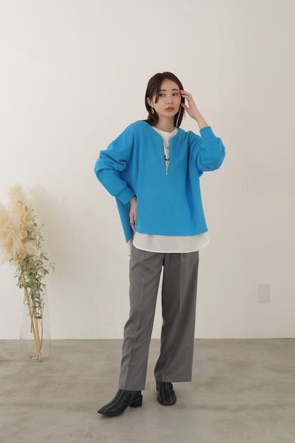 ミニフリルストレートパンツ　23165