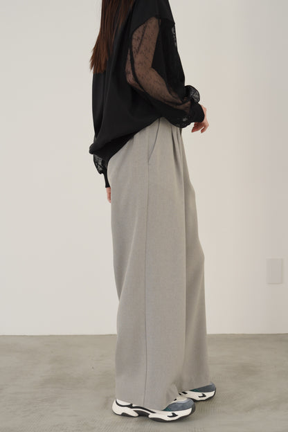 タックツイードストレートパンツ　23082