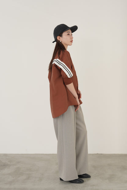 タックツイードストレートパンツ　23082