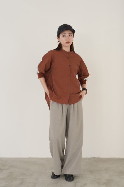 タックツイードストレートパンツ　23082