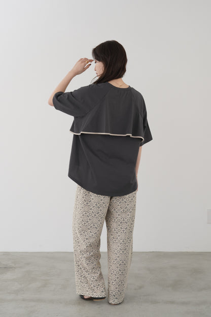 パイピングバックフリルTEE　35522　