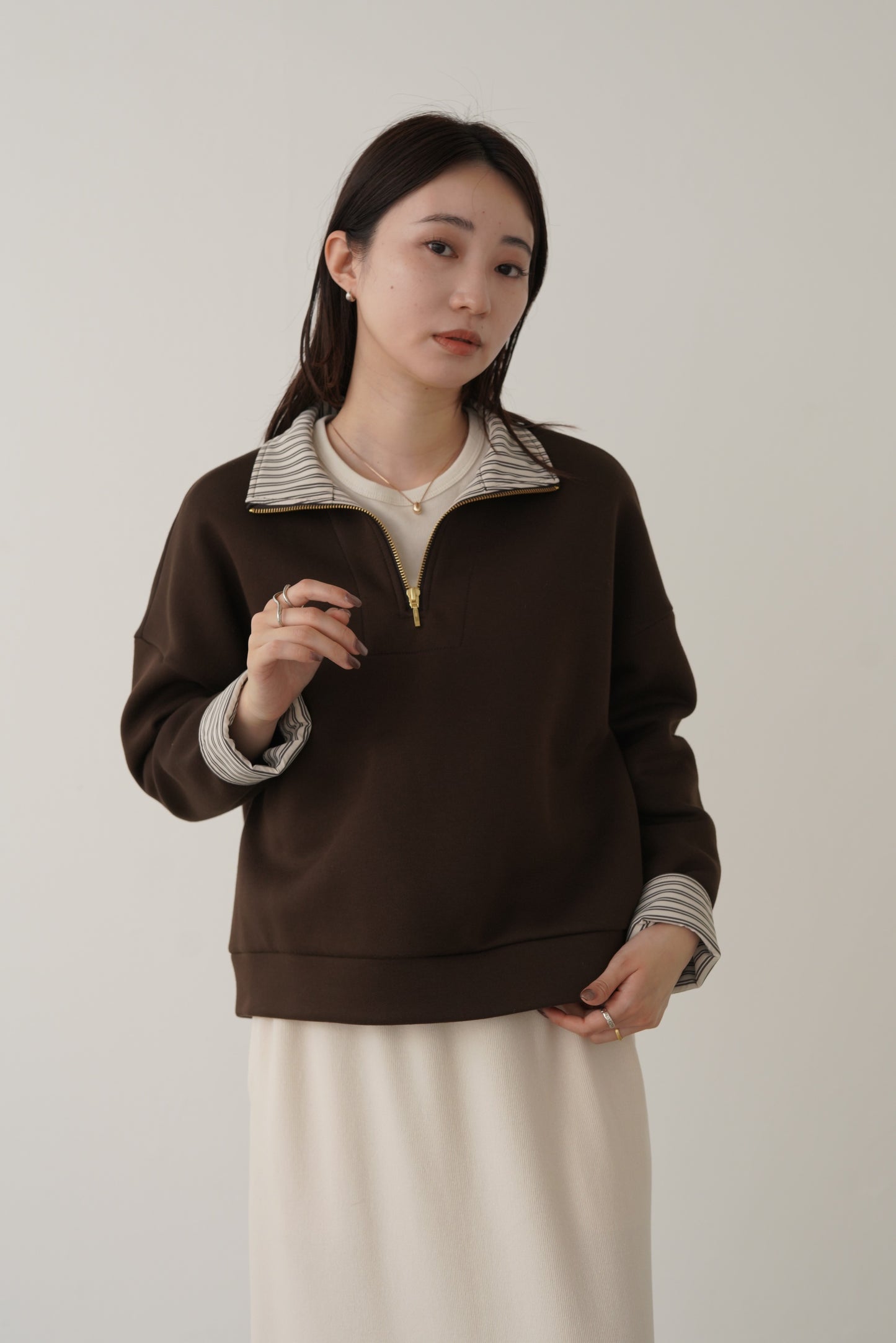 コットンリブTシャツ　35654