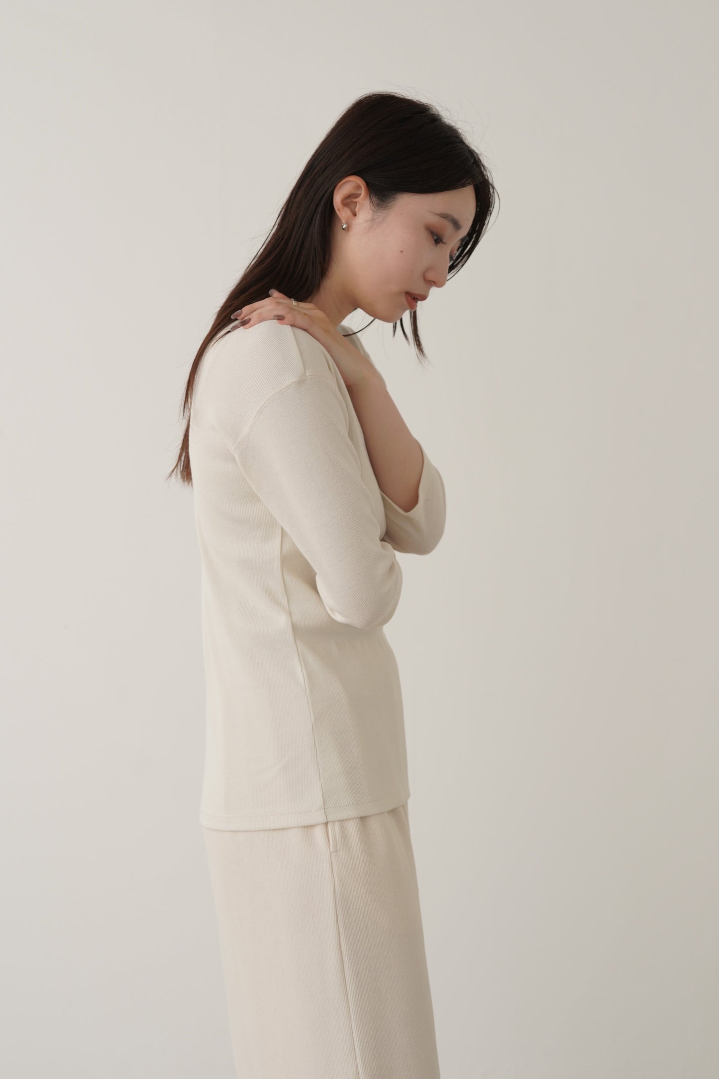 コットンリブTシャツ　35654