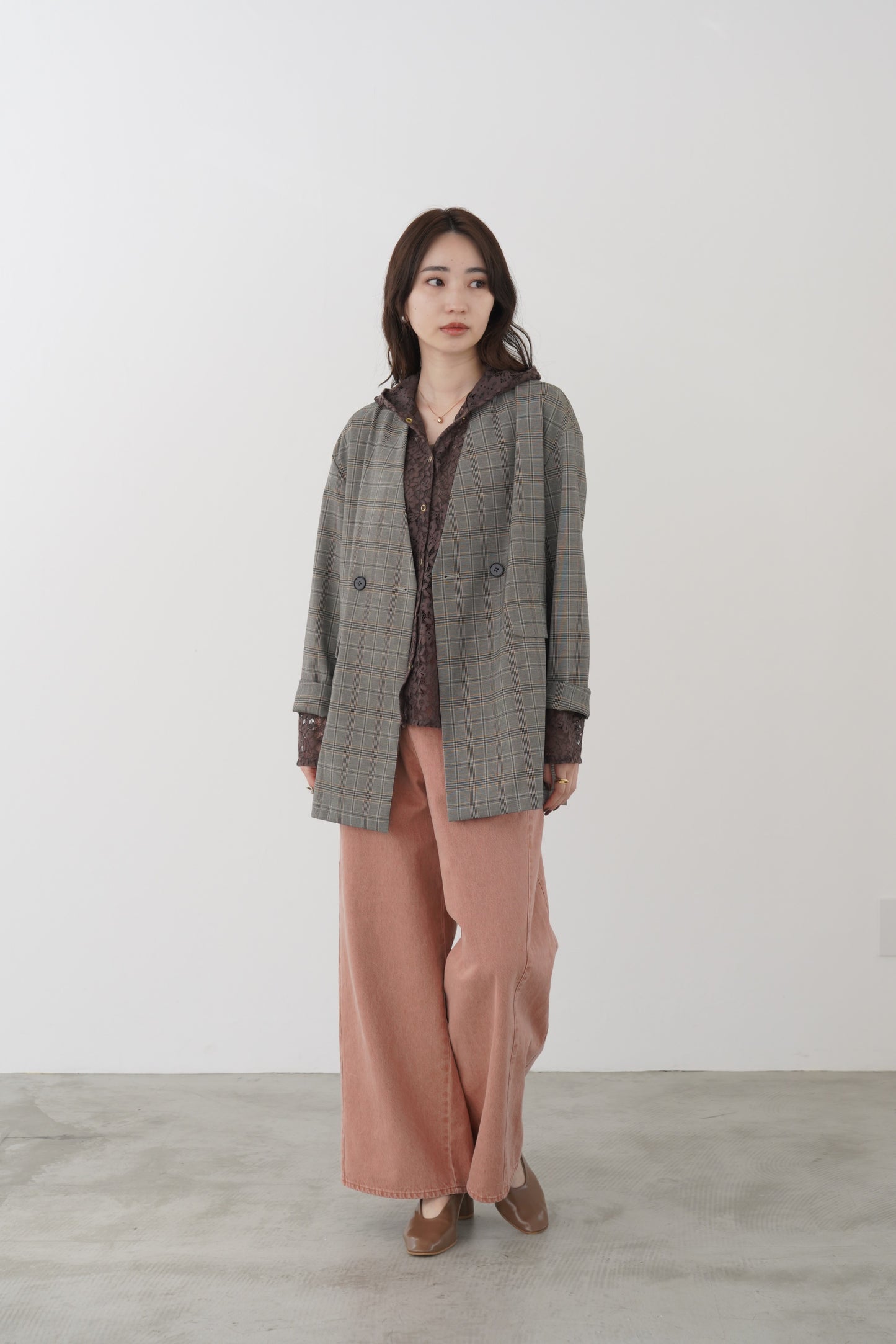T/RノーカラーJK　15909