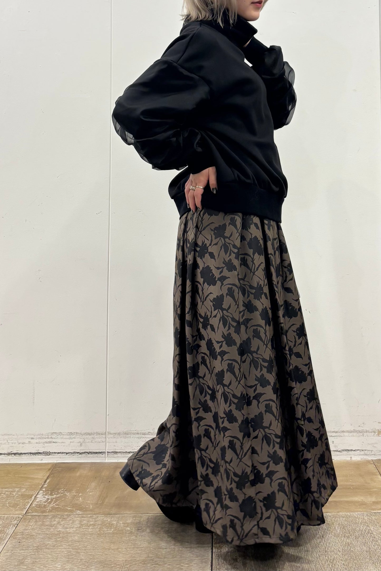 裏起毛オーガンジーアームP/O　35574