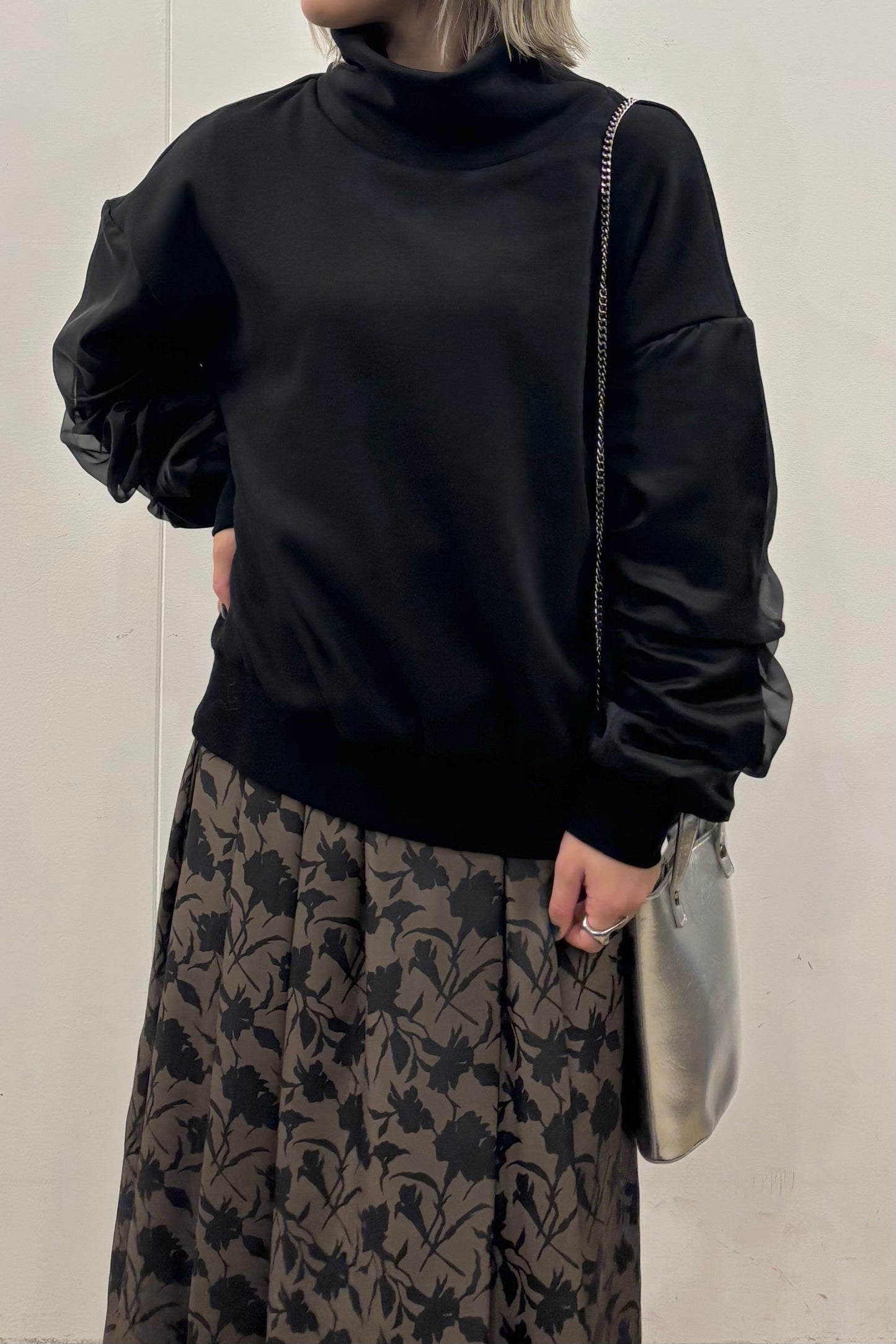 裏起毛オーガンジーアームP/O　35574