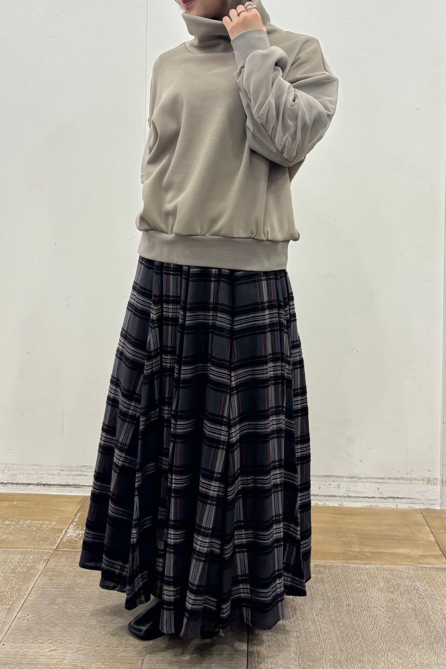 裏起毛オーガンジーアームP/O　35574