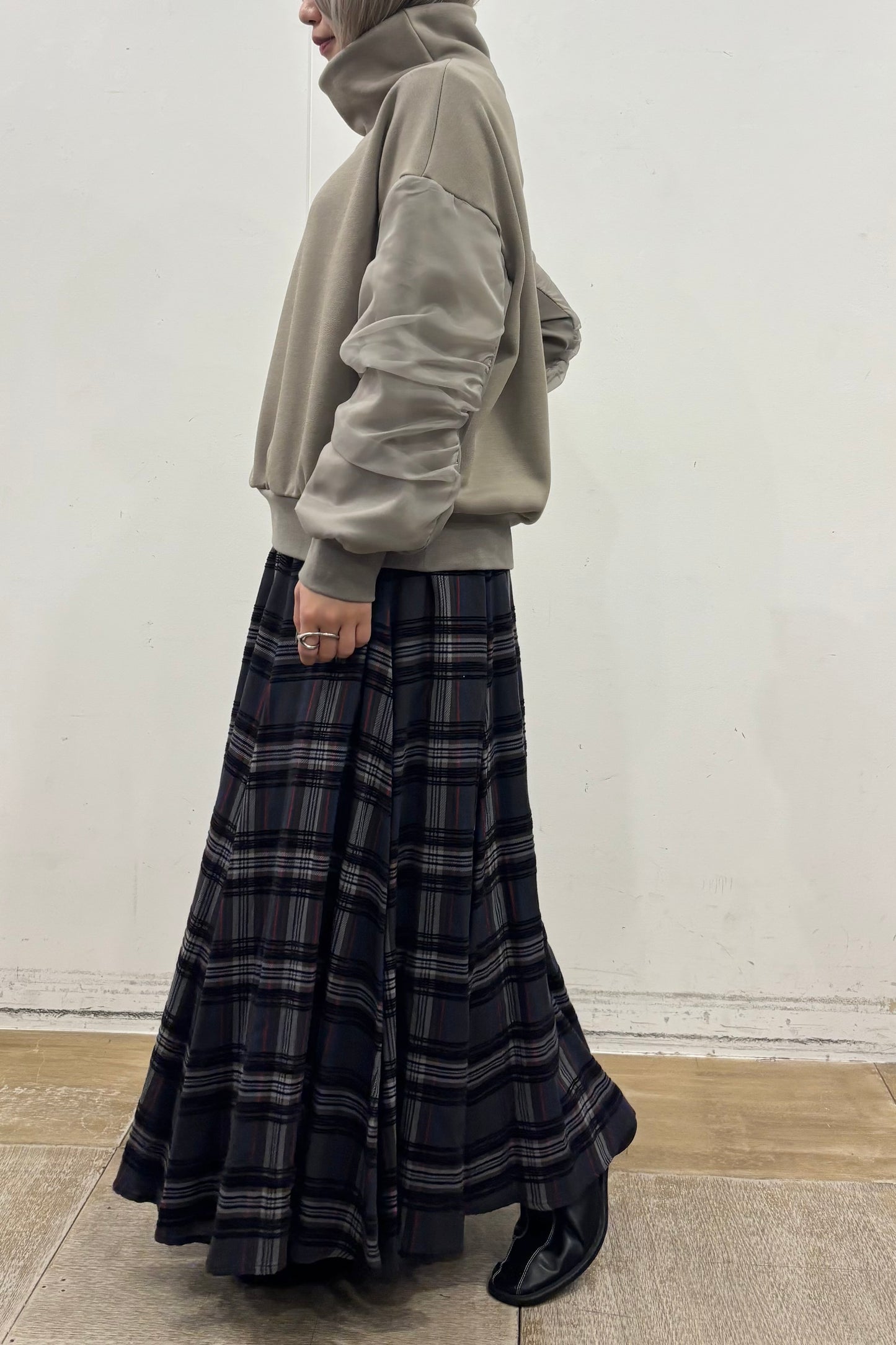 裏起毛オーガンジーアームP/O　35574