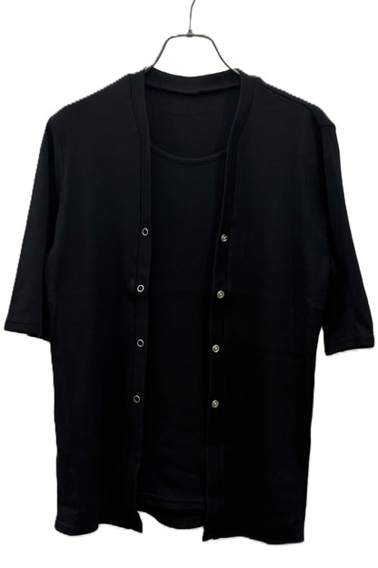 レイヤード風テレコTシャツ　F3309