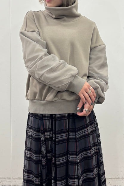 裏起毛オーガンジーアームP/O　35574